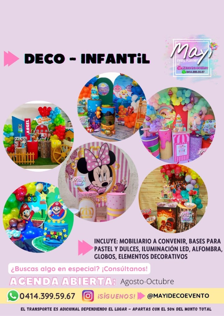 Deco Infantil — Fiestas Temáticas — Sublimayi